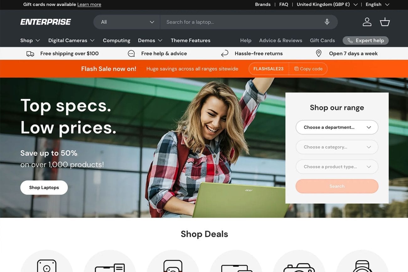 Top 10 Premium Shopify Themes to Boost Your Growth in 2025 2 Enterprise Shopify Theme