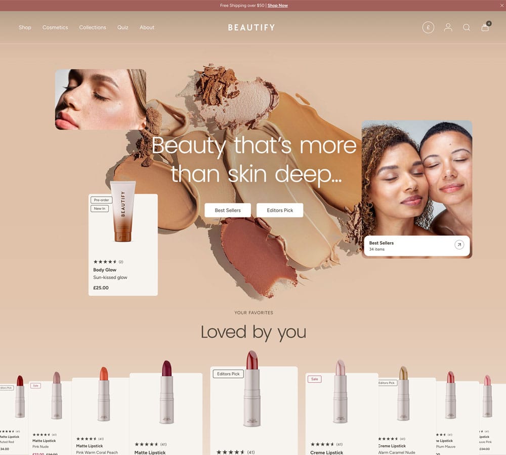 Beautify Shopify Theme: Boost Sales for Beauty Brands 2 BEAUTIFY Shopify Beauty Theme